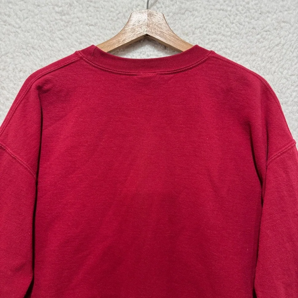 Vintage 90s Stanford University Mens‎ L Red Sweater Pullover Campus Colors Logo
